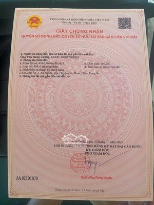 chính chủ bán. gần 167m2 đất full thổ giá 1ty300, thương lượng thiện chí.