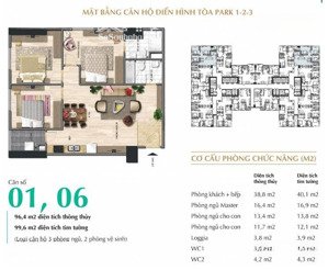 bán căn hộ 3pn, 2wc tại eurowindow river park, 4,85 tỷ, 96,4m2