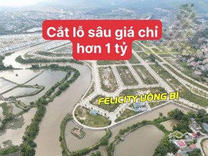 rẻ nhất trong các dự án: chỉ hơn 1 tỷ sở hữu lô đất quy hoạch dự án felicity ven sông tp uông bí
