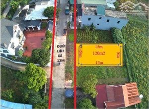 chỉ nhỉnh 2 tỷ sở hữu ngay lô đất 120m2 full thổ cư ngay trục chính thôn kinh doanh sầm uất