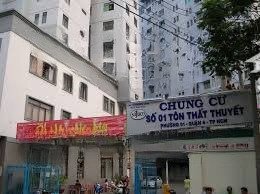 cho thuê chung cư căn hộ tôn thất thuyết, phường 1, quận 4, 65m2, 2pn 1wc lầu cao, view đẹp thoáng