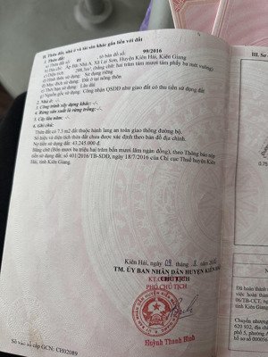 bán đất nền 288m2 tại lại sơn, kiên hải, kiên giang, giá siêu hời 1,8 tỷ