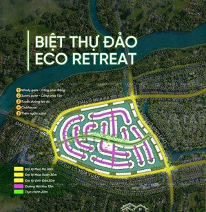 mở bán giai đoạn 3 biệt thự đảo eco retreat - không gian sống xanh từ ecopark. lh 