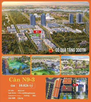 chỉ 9tỷ150tr - căn n9-03 phân khu happy garden - tiện ích sân vườn, khu liên hợp thể thao cận kề