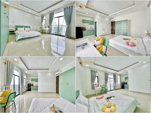 cho thuê chdv bancol 35m2 - đầy đủ nội thất, tone xanh pastel - gần ngã tư phú nhuận