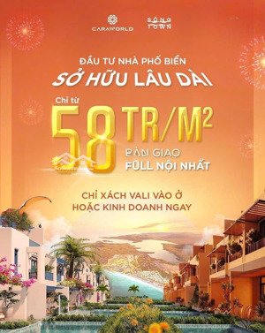 nhà phố biển bãi dài sổ hồng lâu dài từ 58 triệu/m2 tại đô thị biển, cạnh sân bay quốc tế cam ranh