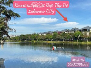 biệt thự hồ 176m2 nội thất đẳng cấp-chỉ việc xách vali vào ở lakeview city cho thuê giá 55tr/tháng