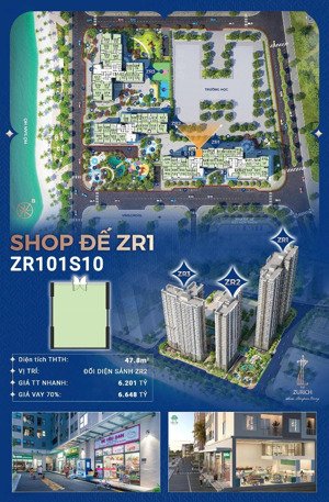căn shop đế duy nhất zr1, sở hữu lâu dài