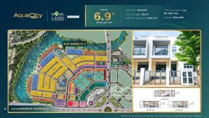 nhà phố 6x20m giá chỉ 6,57 tỷ rẻ nhất phân khu the suite, đã giao nhà, vị trí đối diện aqua center