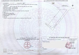 bán lô đất biển (kẹp lối thoát hiểm) đường tân phú 1 - biển phạm văn đồng - tp đà nẵng