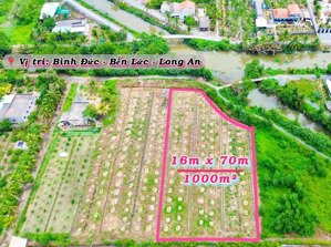 1000m² đất vườn (được chuyển thổ) - bình đức, bến lức