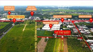 đất full thổ sát bên kcn phước đông 4,8x35m, chỉ 730tr