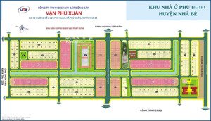 bán nền đất kdc phú xuân vạn phát hưng, nhà bè, dt 132m2, 6x22m, đg 12m giá 51tr/m2. 