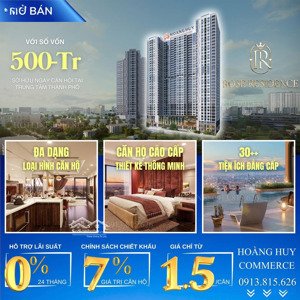 căn hộ cao cấp vừa ở vừa kinh doanh. chỉ 500 triệu vốn đầu 