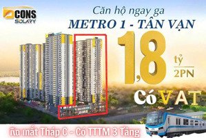 căn hộ bcons solary tân đông hiệp. khối đế trung tâm thương mại, vay đến 70% ân hạn gốc 5 năm