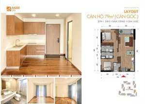 bán căn góc 2pn akari city phase 1, giá chỉ 3,6 tỷ, nhà mới đẹp, đã có sổ hồng. bao phí