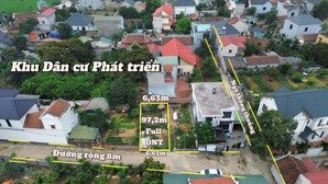 diện tích: 97,2m2 mặt tiền 6,63m, đất vuông vắn, 2. x tỷ. đất hà nội