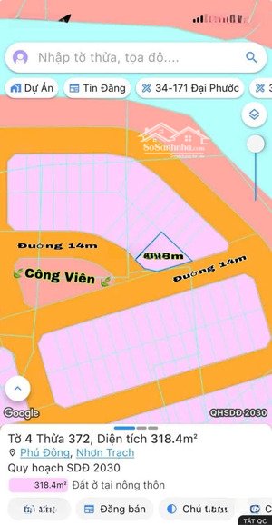 cần bán tđc . phú đông lô gốc 2mặt tiền dối diện công viên / shr / xây dựng tự do