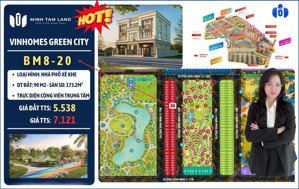 cơ hội sở hữu căn nhà phố xẻ khe, vị trí độc bản đường bm8 - vinhome green