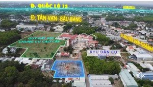 đất xây biệt thự phường định hòa, 1 ẹc nguyễn văn thành (quốc lộ14). đường nhựa 7m. ngay trường học