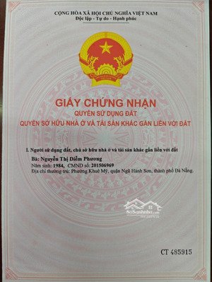 bán nhà góc 2 mặt tiền 174 nguyễn duy hiệu, 11,5 tỷ, 60,2m2, trung tâm du lịch biển, 3p ra biển