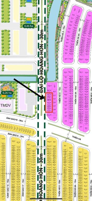 bán shophouse mặt đường 30m đlhh-xx dt 65m2 mt 5m giá 6,1 tỷ ở vin dương kinh. lh 
