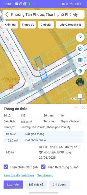 đất phường tân phước, phú mỹ, hcm