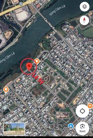 bán lô đất biệt thự đẹp ven sông tôn thất dương kỵ đường lê sỹ, hòa xuân giá tốt