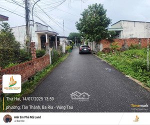 bán đất tại tân phước, phú mỹ, bà rịa vũng tàu, 2,5 tỷ, 187m2