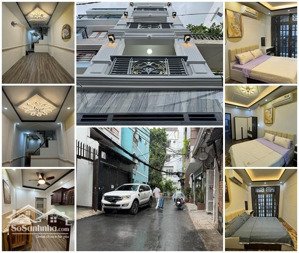 nhà phố 3 lầu 5 phòng full nội thất cao cấp hẻm nhựa 6m, xe hơi vào tận nhà khu vip phan xích long