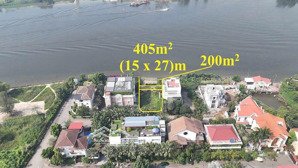 đất siêu vị trí - mặt sông sài gòn. khu compound eden - nguyễn văn hưởng 15x27m pk 100 tỷ