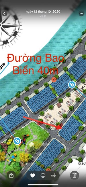 bán lô quay biển giá hơn 2 tỷ trước mặt là khu công cộng rộng để đỗ xe trước đất