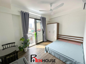 cho thuê studio ban công đầy đủ nội thất mới tinh ngay goldmark city - hồ tùng mậu