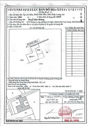 bán đất thổ cư 1001m2 ấp an hòa, xã bình hòa bắc, đức huệ, long an