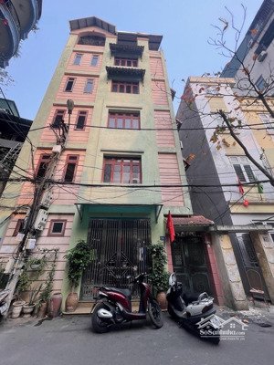 mặt ngõ minh khai phân lô- 6 tầng mặt tiền 7m- lô góc- ngõ ô tô tránh