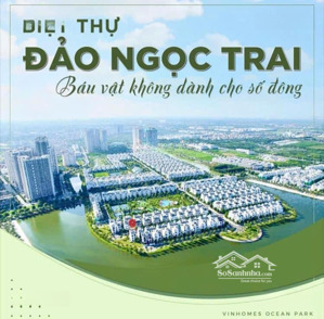 bán gấp! bt song lập ngọc trai dt 150,3m2. áp góc view sông giá hấp dẫn tại vinhomes ocean park