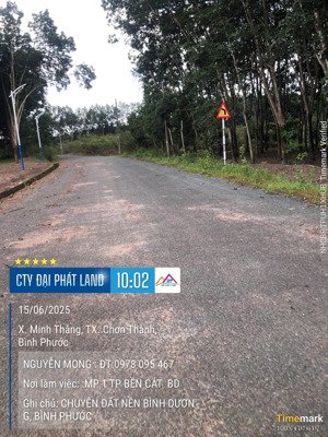 bán đất tại xã minh thắng, chơn thành, bình phước, giá cực chất 430 triệu, 200m2