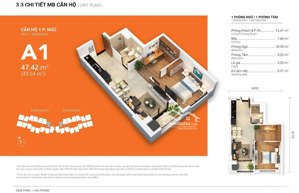 căn hộ 1pn gem park hải phòng 43m² & 50m² giá chỉ từ 2,3 tỷ thanh toán linh hoạt đến 2027
