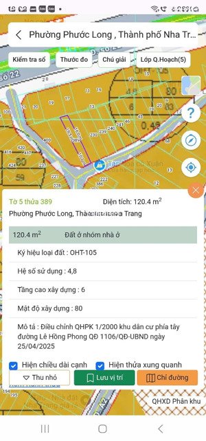 bán đất phước long, phường nam nha trang, dt 129,4m2 giá 3,9 tỉ