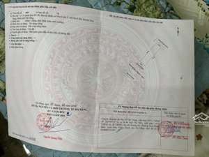 đất hòa liên 5 đối lưng với đường vành đai, đường rộng 7m5 vỉa hè 4 m