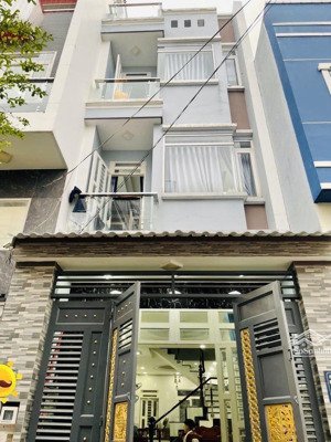 nhà đường vườn lài, an phú đông kế gò vấp với 4 tầng lầu dt 56m2, giá: 6 tỷ 5, hẻm xe tải thông