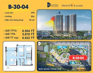 bán căn hộ 3pn masteri rivera đà nẵng tầng 30, hướng đông bắc, view đẹp