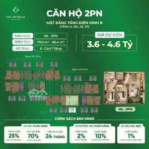bán gấp 2 phòng ngủ view ngoại khu tầng 3x giá chỉ 3tỷ740tr không chênh