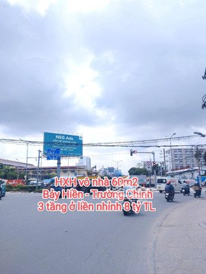 hiếm trường chinh - hxh vô nhà - 60m2 - 3 tầng btct ở liền