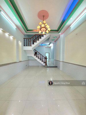 bán nhà 1 trệt 1 lầu 71m2, phòng ngủ dưới, gần ngã tư chiêu liêu 300m, p.tân đông hiệp, tp.dĩ an