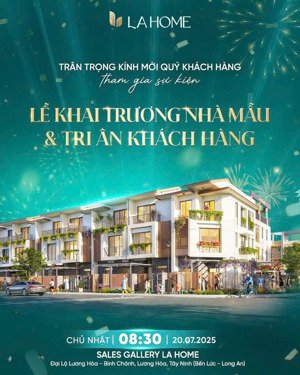 nhà phố la home chỉ với 3 tỷ 3 diện tích 80m2 1 trêt 2 lầu