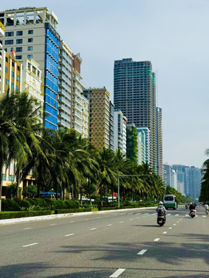 mặt tiền đường dương đình nghệ, trục thông ra biển mỹ khê, công viên biển đông