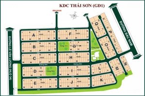 cần bán gấp nền đất biệt thự dự án thái sơn 1 (sổ hồng) dt 10 x 25m giá 55tr/m2 lh:0938399441
