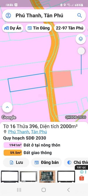 bán đất tại phú thanh, tân phú, đồng nai, 1,75 triệu / m2, 2000 m2 uy tín