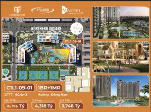 căn 2pn masteri trinity square view nội khu siêu đẹp - giá cực tốt